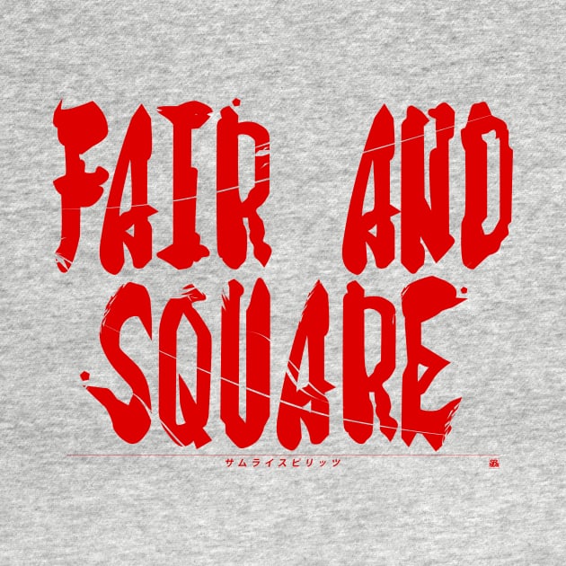 [SAMSHO] FAIR AND SQUARE RED by PRWear